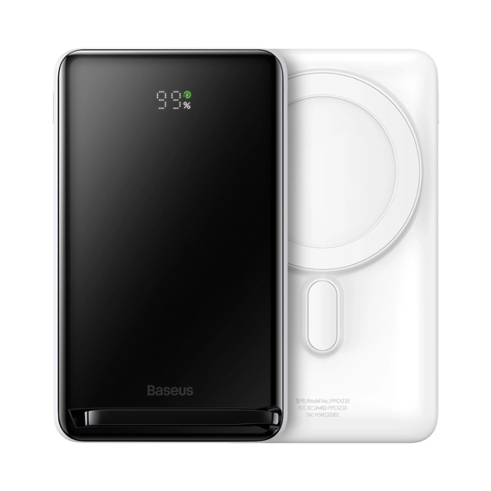 BASEUS - Baseus Trådlös Magsafe Powerbank 10000mAh 20W Magnetic Bracket