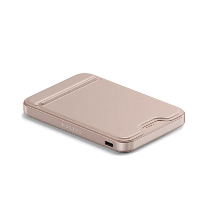 Satechi - Satechi Qi2 MagSafe Powerbank 5000mAh med Stativ - Desert Rose