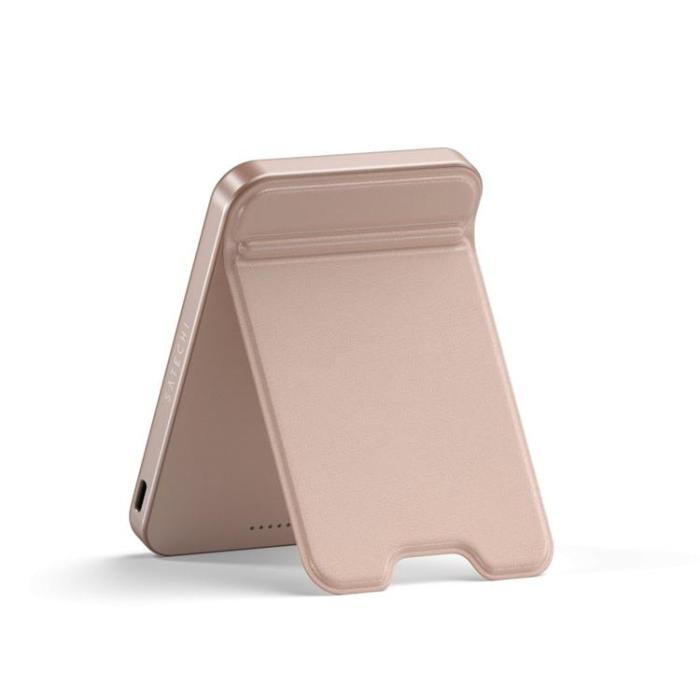 Satechi - Satechi Qi2 MagSafe Powerbank 5000mAh med Stativ - Desert Rose