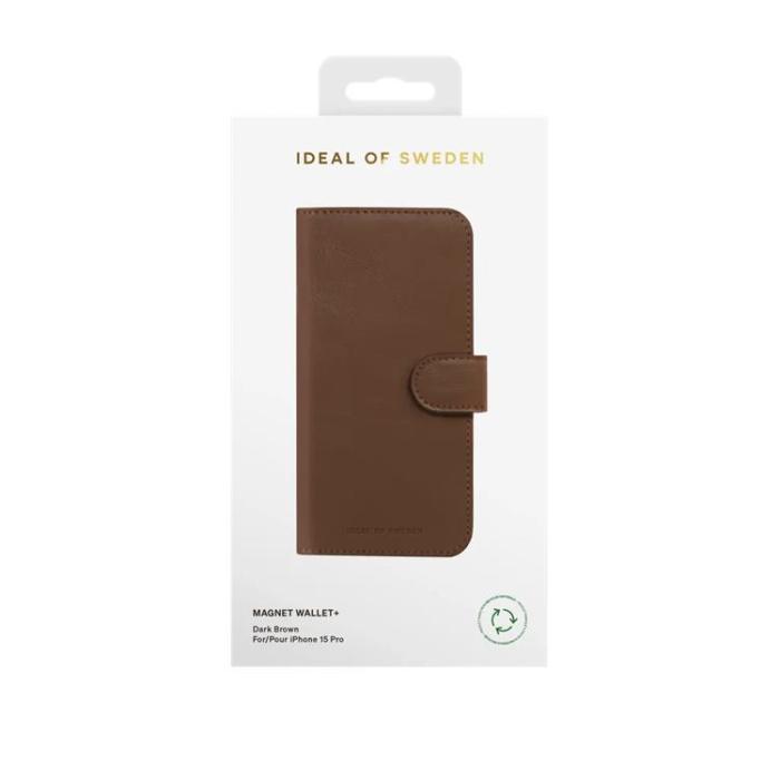 iDeal of Sweden - iDeal of Sweden iPhone 15 Pro Plånboksfodral Magnet - Brun