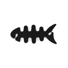 OEM - Kabelhållare för Hörlurar Fish-shaped - Svart