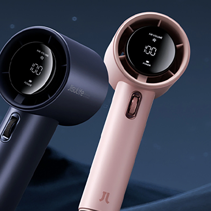 Jisulife - Jisulife Bärbar USB Handfläkt 3600 mAh Pro1 FA53 - Rosa