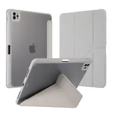 No name - iPad Pro 11" (2024) Fodral Smart Stand - Vit