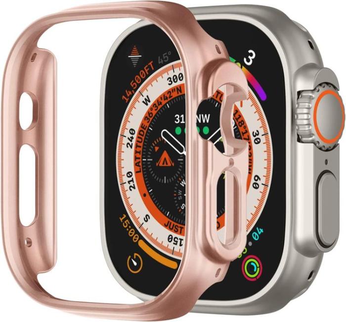 OEM - Apple Watch Ultra (49mm) Skal Shockproof - Rosa Guld