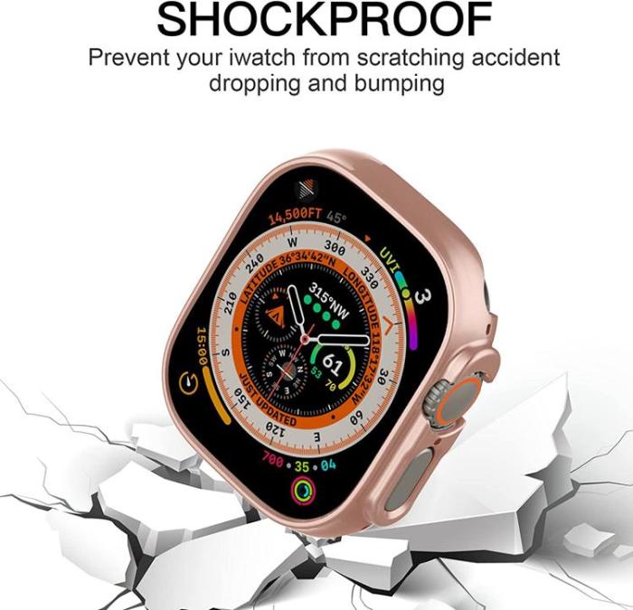 OEM - Apple Watch Ultra (49mm) Skal Shockproof - Rosa Guld