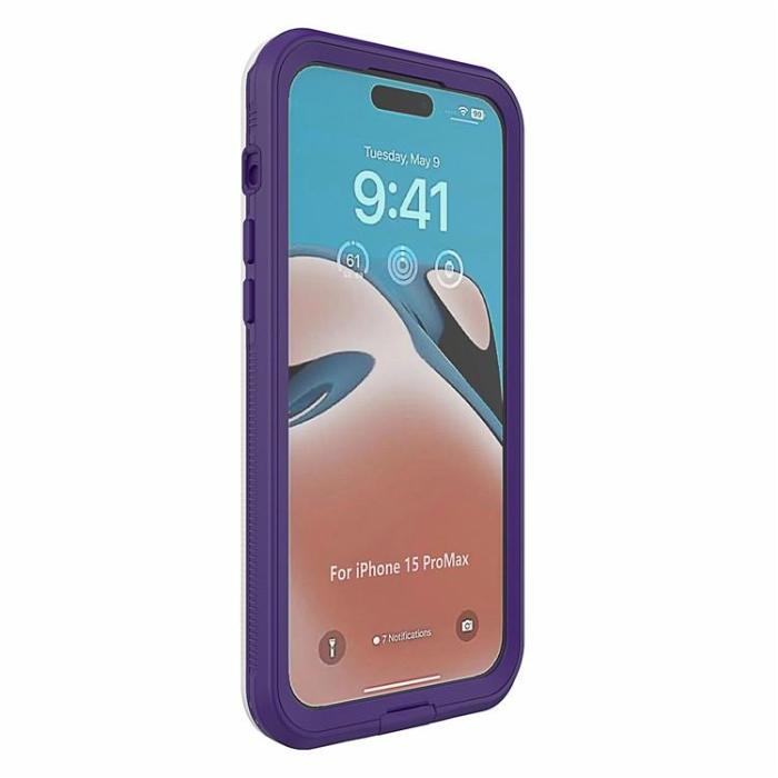 OEM - iPhone 15 Pro Mobilskal IP68 Vattentätt - Lila