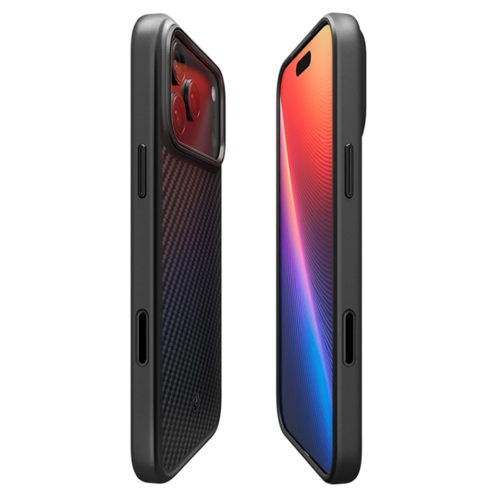 Spigen - Spigen iPhone 17 Pro Mobilskal Magsafe Enzo Aramid - Svart