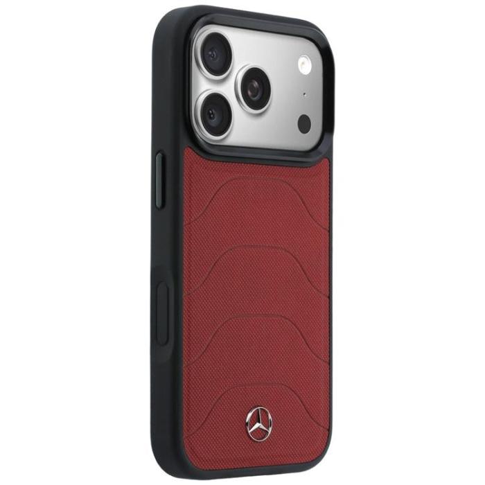 Mercedes - Mercedes Mobilskal För iPhone 17 Pro Max MagSafe Mesh with Bow Line - Röd