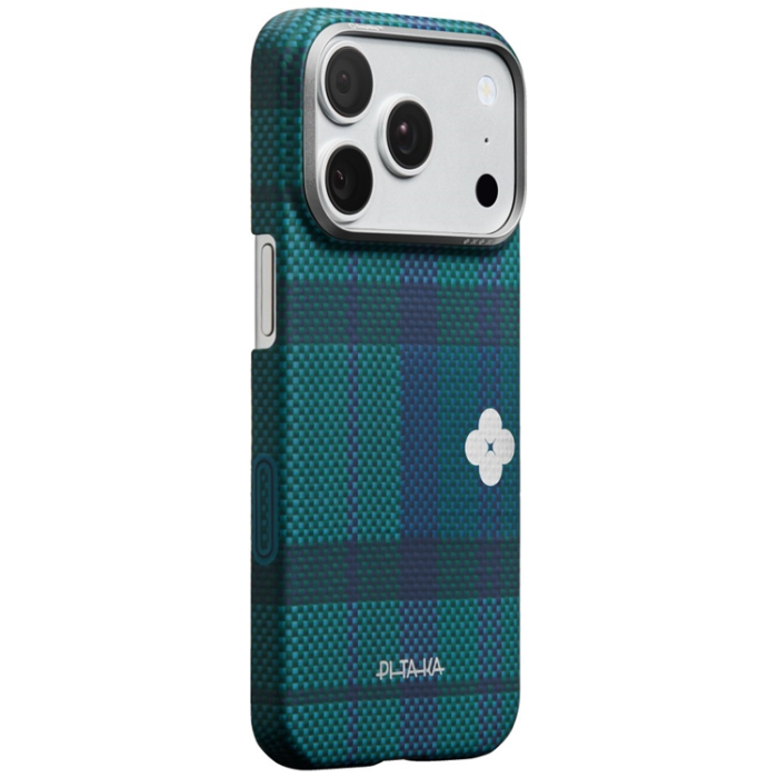 PITAKA - PITAKA Mobilskal För iPhone 17 Pro Max Magsafe Flora in Grid Edge - Forest Dawn