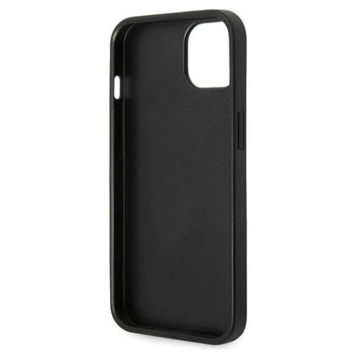 KARL LAGERFELD - Karl Lagerfeld iPhone 14 Plus Skal Glitter Plaque Logo - Svart