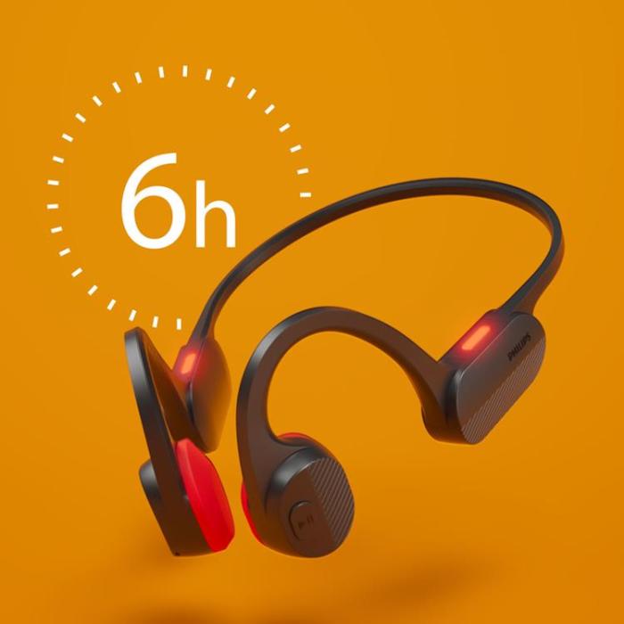 Philips - PHILIPS TAA5608BK Trådlösa Open-Ear Sporthörlurar - Svart
