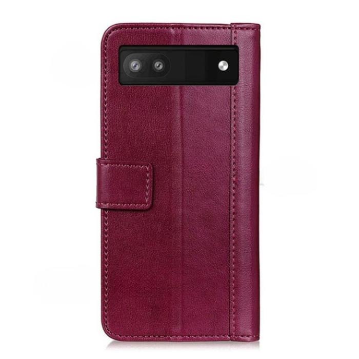 A-One Brand - Google Pixel 6a Plånboksfodral PU-Läder Folio Flip - Röd
