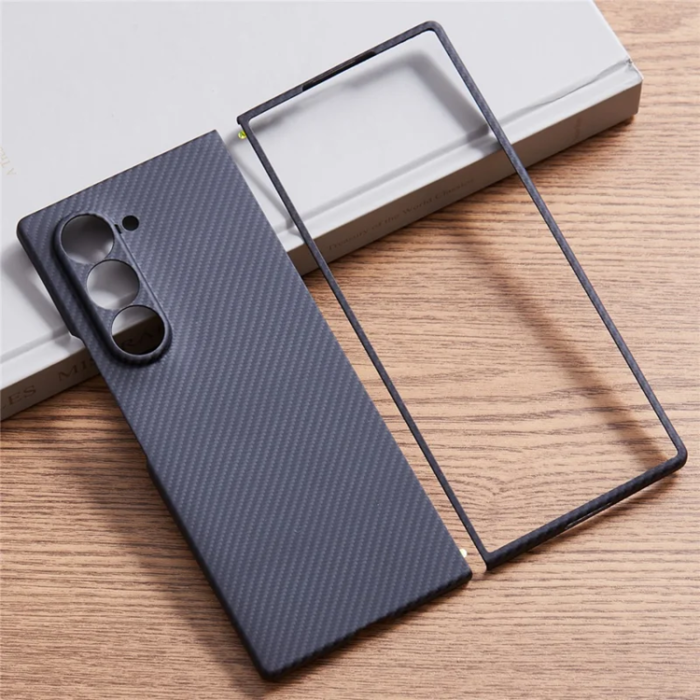 A-One Brand - Galaxy Z Fold 6 5G Mobilskal Aramid Fiber 600D - Svart