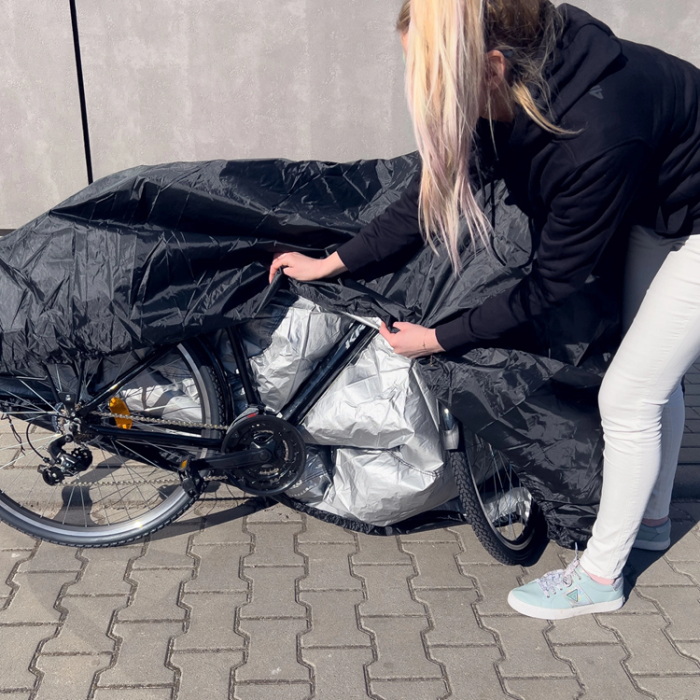 UTGATT - Vattentät Grillskydd, Cykelöverdrag, Skoterpresenning XXL - Svart