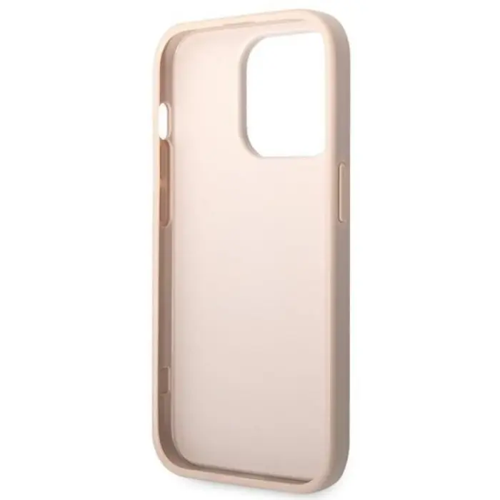 Guess - GUESS iPhone 14 Pro Max Skal Big Metall Logo - Rosa
