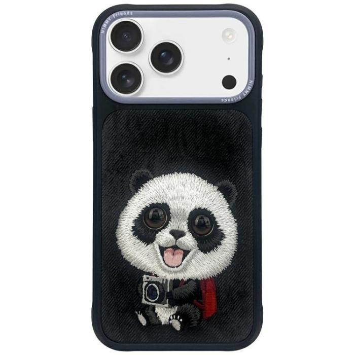 NIMMY - Nimmy iPhone 17 Pro Mobilskal Big Eyed Pet 2.0 Panda - Svart