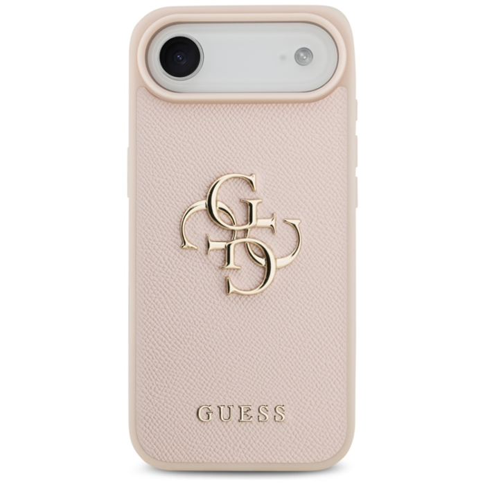 Guess - Guess iPhone 17 Air Mobilskal Grained Classic Logo - Rosa