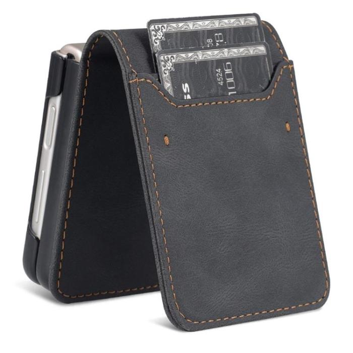 AZNS - AZNS Galaxy Z Flip 4 Plånboksfodral Flipping Magnetic - Svart