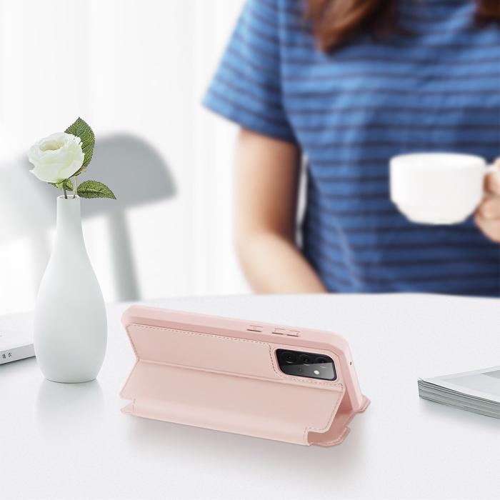Dux Ducis - Dux Ducis Skin X Plånboksfodral Samsung Galaxy A72 4G - Rosa
