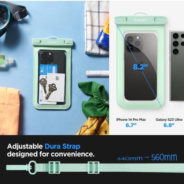 UTGATT - Spigen Vattentätt Universalt Mobilfodral - Mint