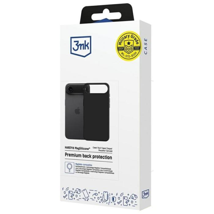 3MK - 3MK iPhone 17 Air Mobilskal MagSafe Hardy Silikon - Grafit