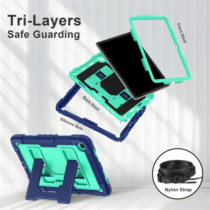 A-One Brand - Galaxy Tab A9 Plus Skal Kickstand Med Rem Anti Drop