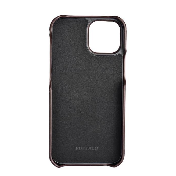 BUFFALO - BUFFALO äkta läder Skal iPhone 13 mini - Brun