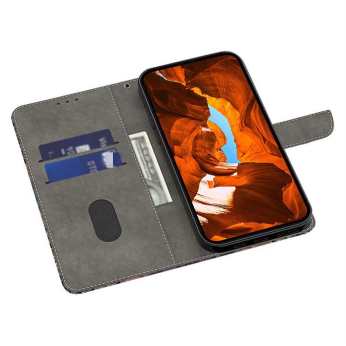 OEM - Samsung Galaxy S26 Plånboksfodral Mönstertryck Konstläder Flip Ställ - Blommor