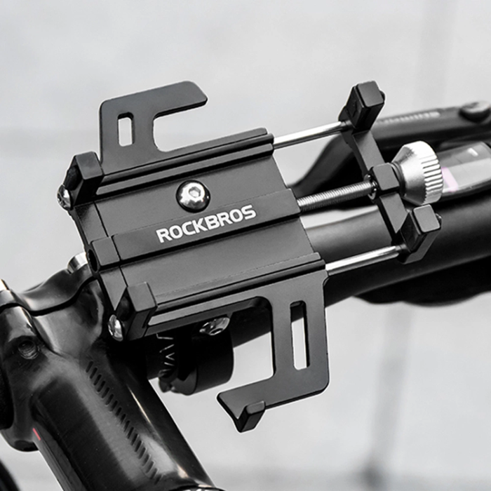 Rockbros - Rockbros Cykeltelefonhållare i aluminiumlegering - Svart