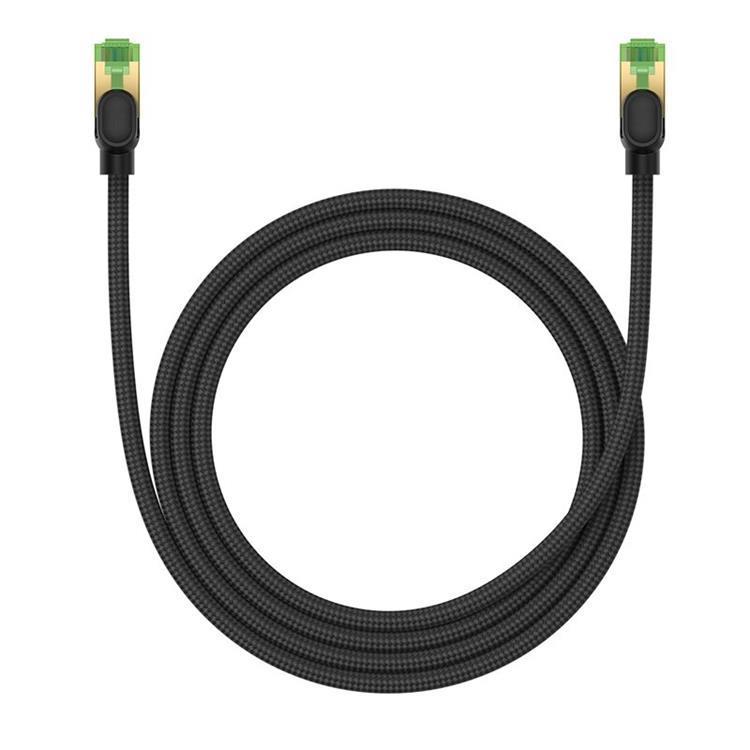 Baseus Nätverkskabel cat. 40Gbps 1.5m - Braided Svart | 3541 | AlltMobil