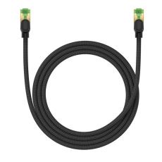 BASEUS - Baseus Nätverkskabel cat. 40Gbps 1.5m - Braided Svart