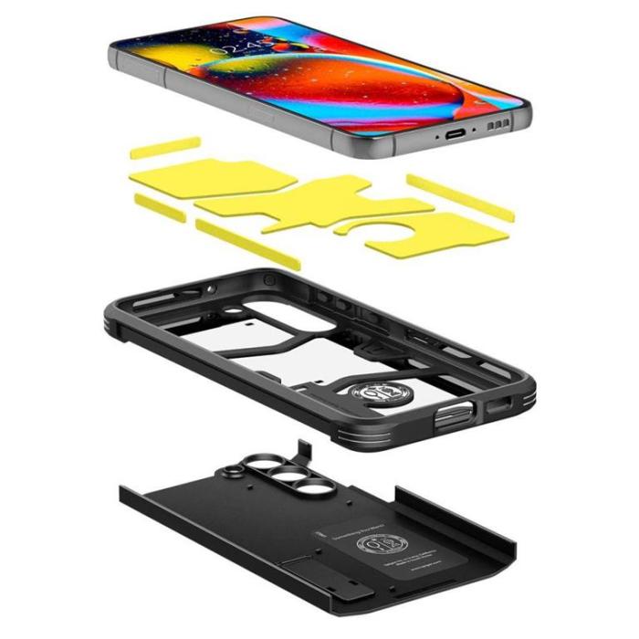 Spigen - Spigen Galaxy S23 Skal Tough Armor - Svart