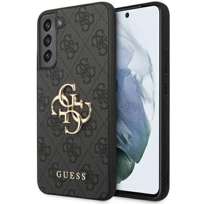 Guess - Guess Galaxy S23 Skal Big Metall Logo - Grå