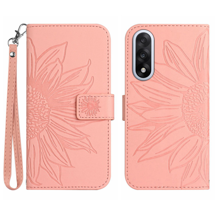 A-One Brand - OnePlus Nord 5 Plånboksfodral Sunflower Imprint - Rosa