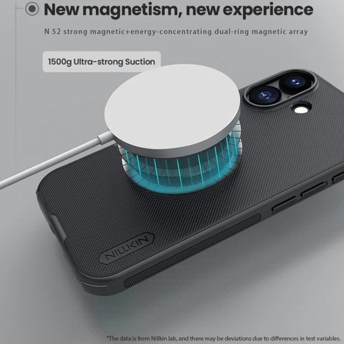 Nillkin - NILLKIN iPhone 17 Mobilskal MagSafe Frosted Shield Pro - Svart
