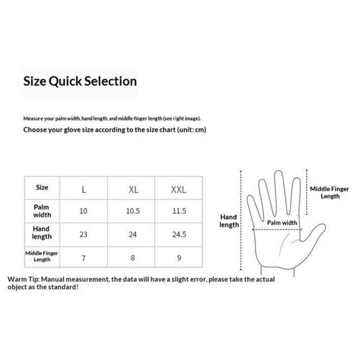 A-One Brand - Varma Handskar Cykel Vindtäta Anti Slip Fleece DB83 - Svart