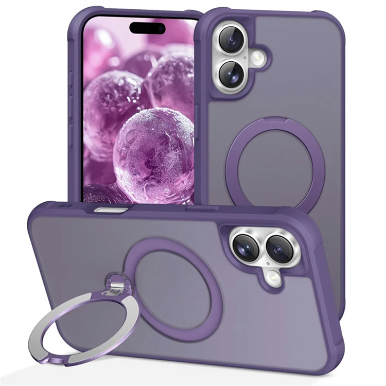 iPhone 17 Mobilskal MagSafe Kickstand TPU + PC - Lila | 2353 | AlltMobil