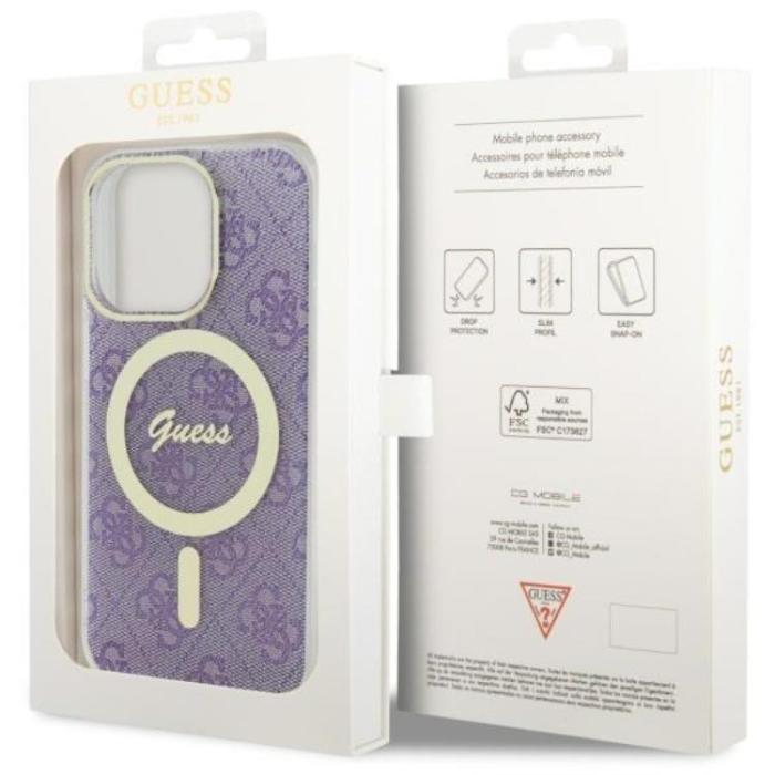 Guess - Guess iPhone 14 Pro Max Mobilskal MagSafe - Lila