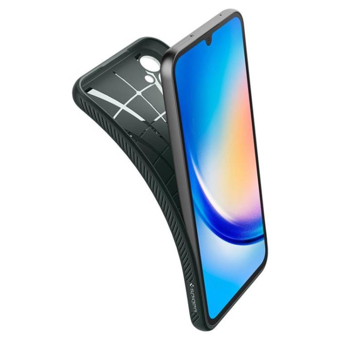 Spigen - Spigen Galaxy A34 5G Mobilskal Liquid Air - Abyss Grön