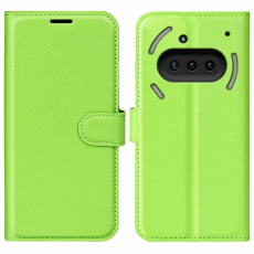 A-One Brand - Nothing Phone (3a) Plånboksfodral Litchi Texture - Grön