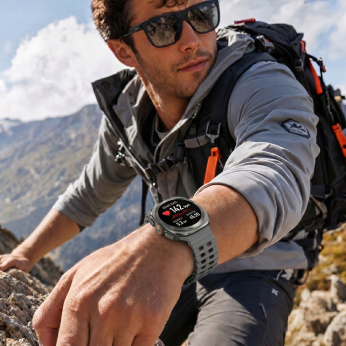 Tech-Protect - Tech-Protect Armband För Galaxy Watch Ultra (47mm) Icon Pro - Grå/Svart