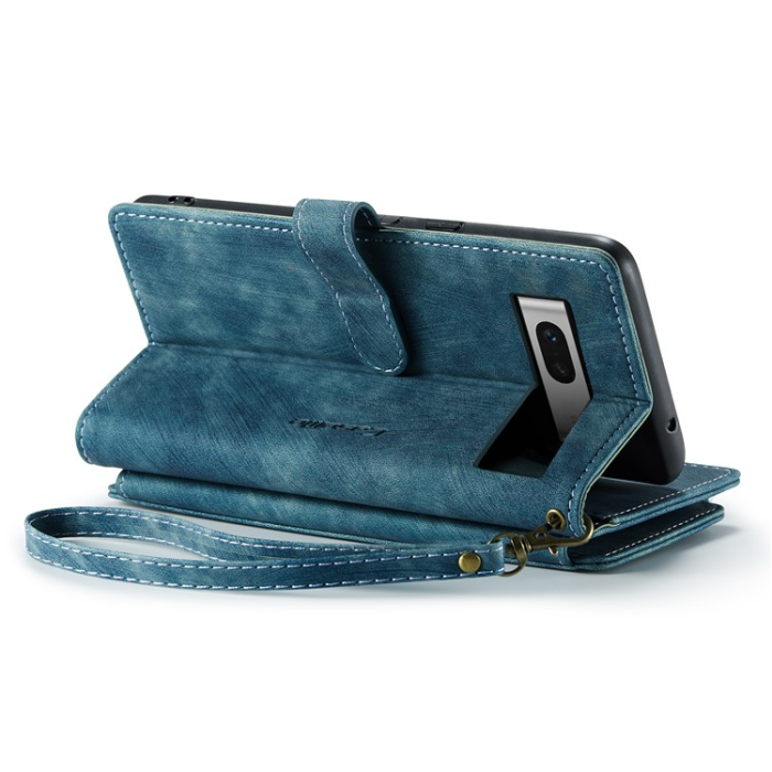 Caseme - CASEME Google Pixel 7A Plånboksfodral C30 Zipper - Blå