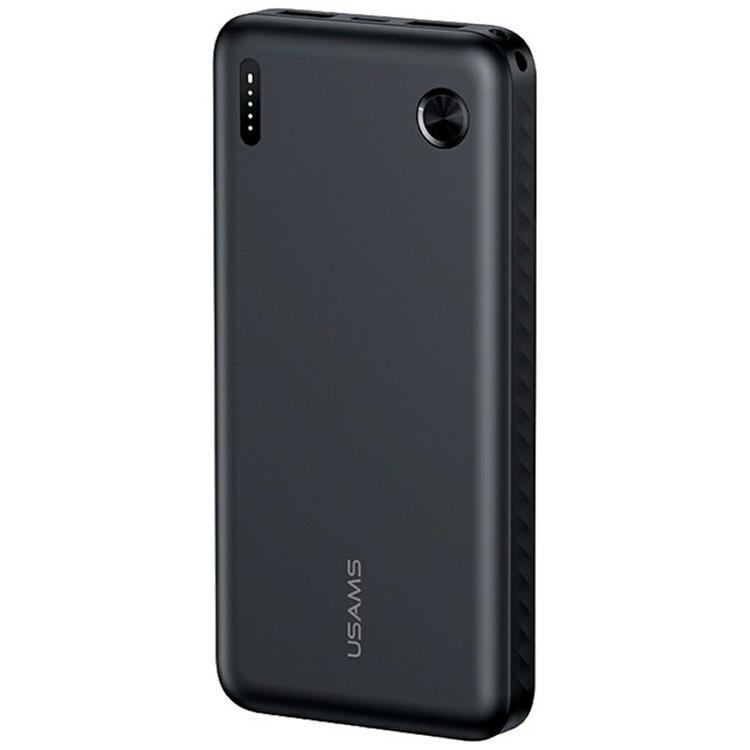 USAMS Powerbank 10000mAh 2xUSB-A 1xUSB-C PB83 (Svart) | 505295 | AlltMobil