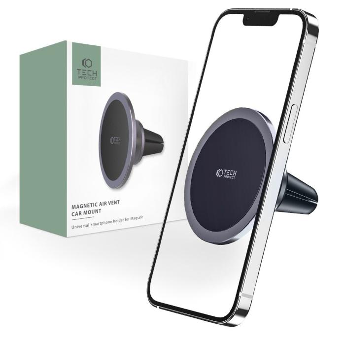 UTGATT - Magsafe Bilhållare till Ventgaller N52 - Svart/Grå