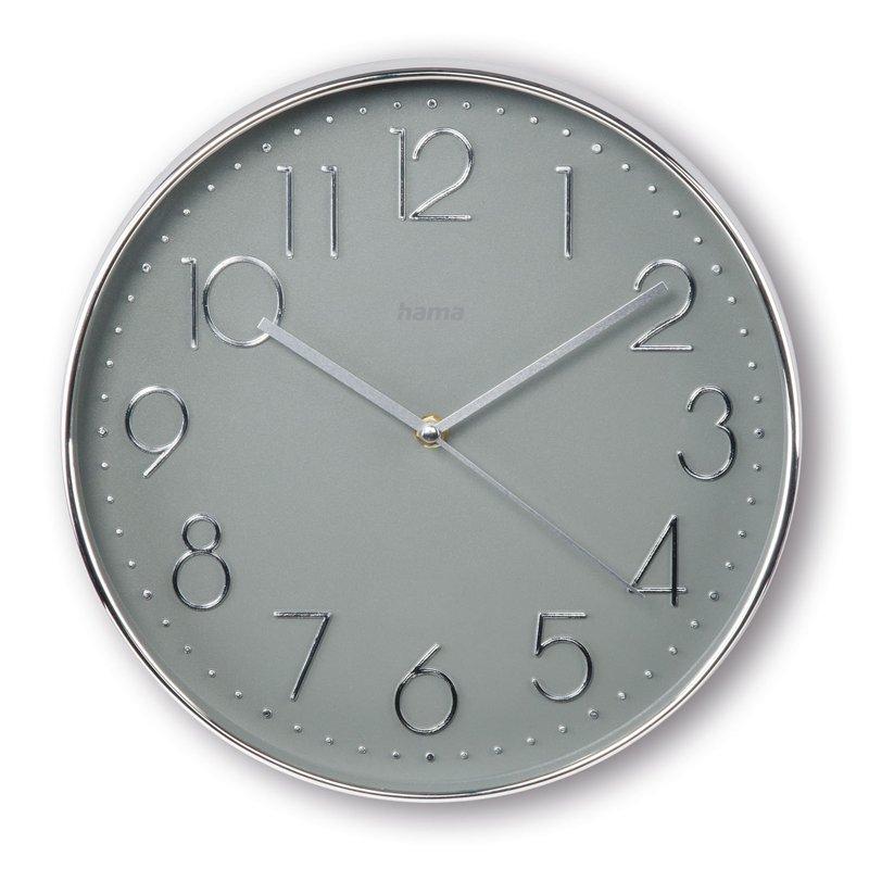 HAMA Väggklocka Corsica Silver 30cm