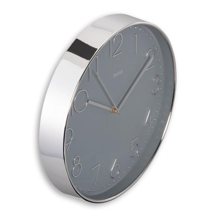 Hama - HAMA Väggklocka Corsica Silver 30cm