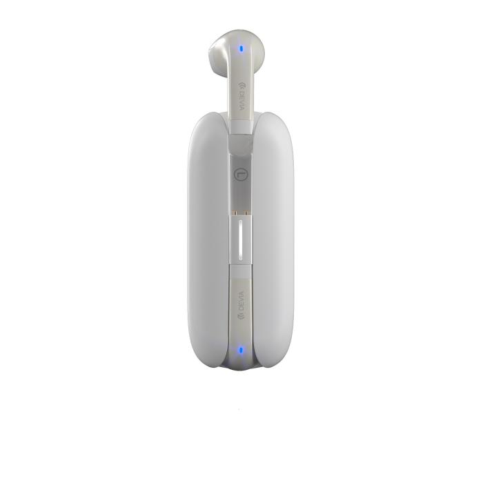 OEM - Bluetooth-hörlurar Devia TWS Smart M3 Vit