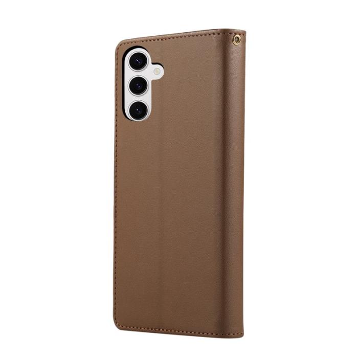 OEM - Plånboksfodral för Samsung Galaxy S26 Konstläder RFID - Brun