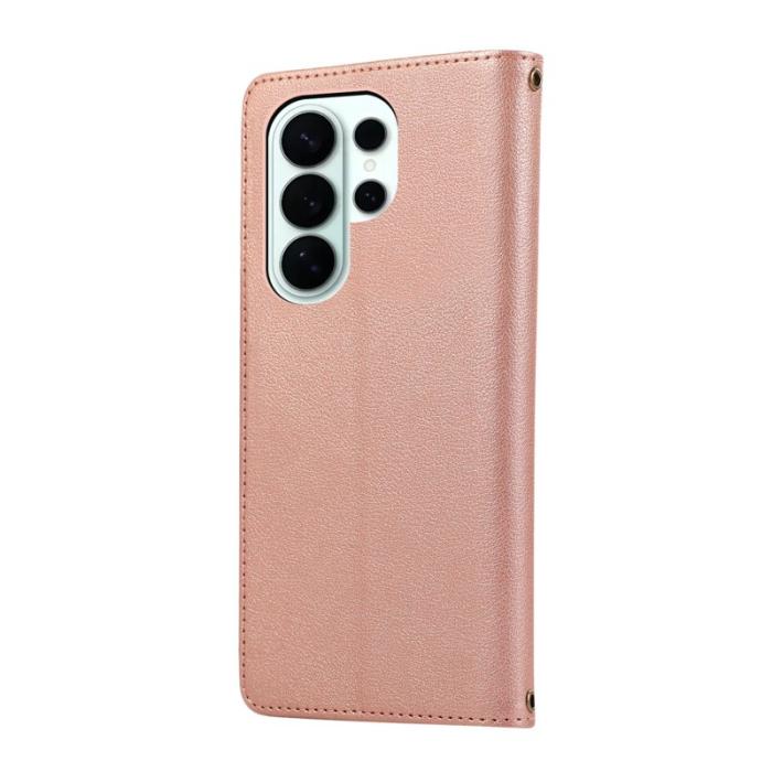 OEM - Mobilfodral för Samsung Galaxy S26 Ultra Konstläder - Roséguld