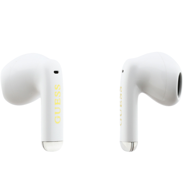 Guess - Guess TWS In-Ear Hörlurar Glossy Gold Line Classic - Vit